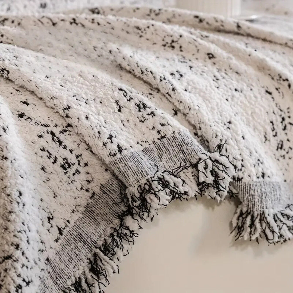 Reversible Nordic Speckle Boho Couch Cover Durable Protection