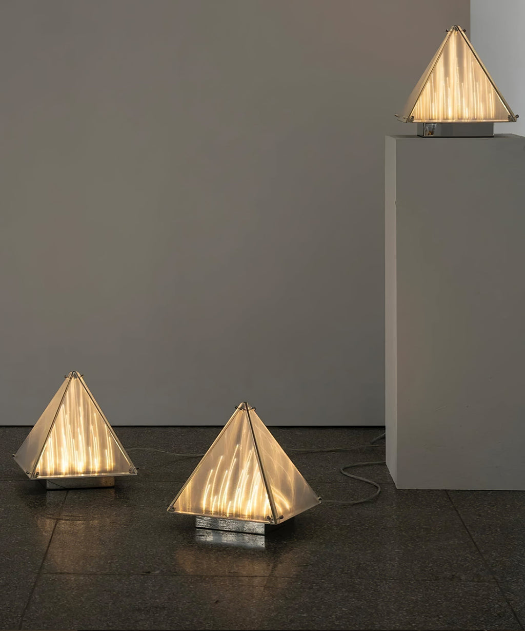 Fragment Table Lamp Modern Triangle Geometry Integrated Led Lighting