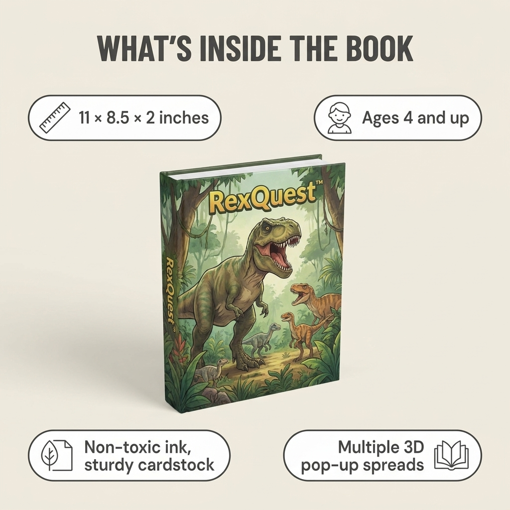 RexQuest | Keep Your Dino-Loving Kid Reading Until The Book Wears Out | ribuella