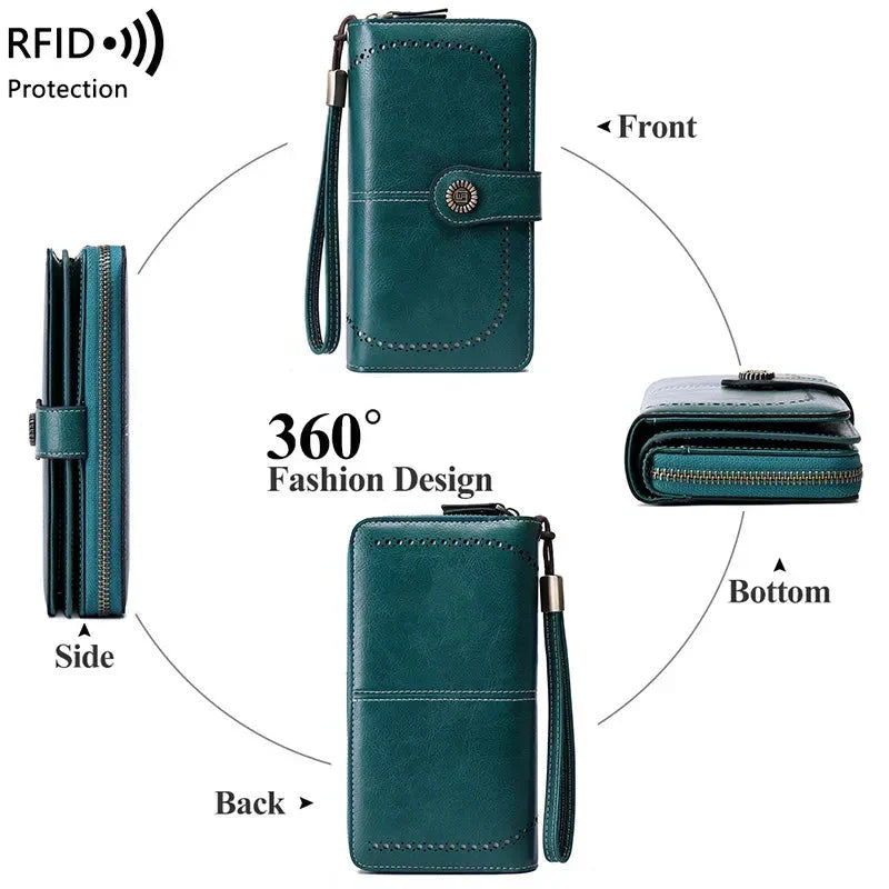 Peněženka s RFID ochranou pro 24 karet – štíhlý a kompaktní design | ribuella