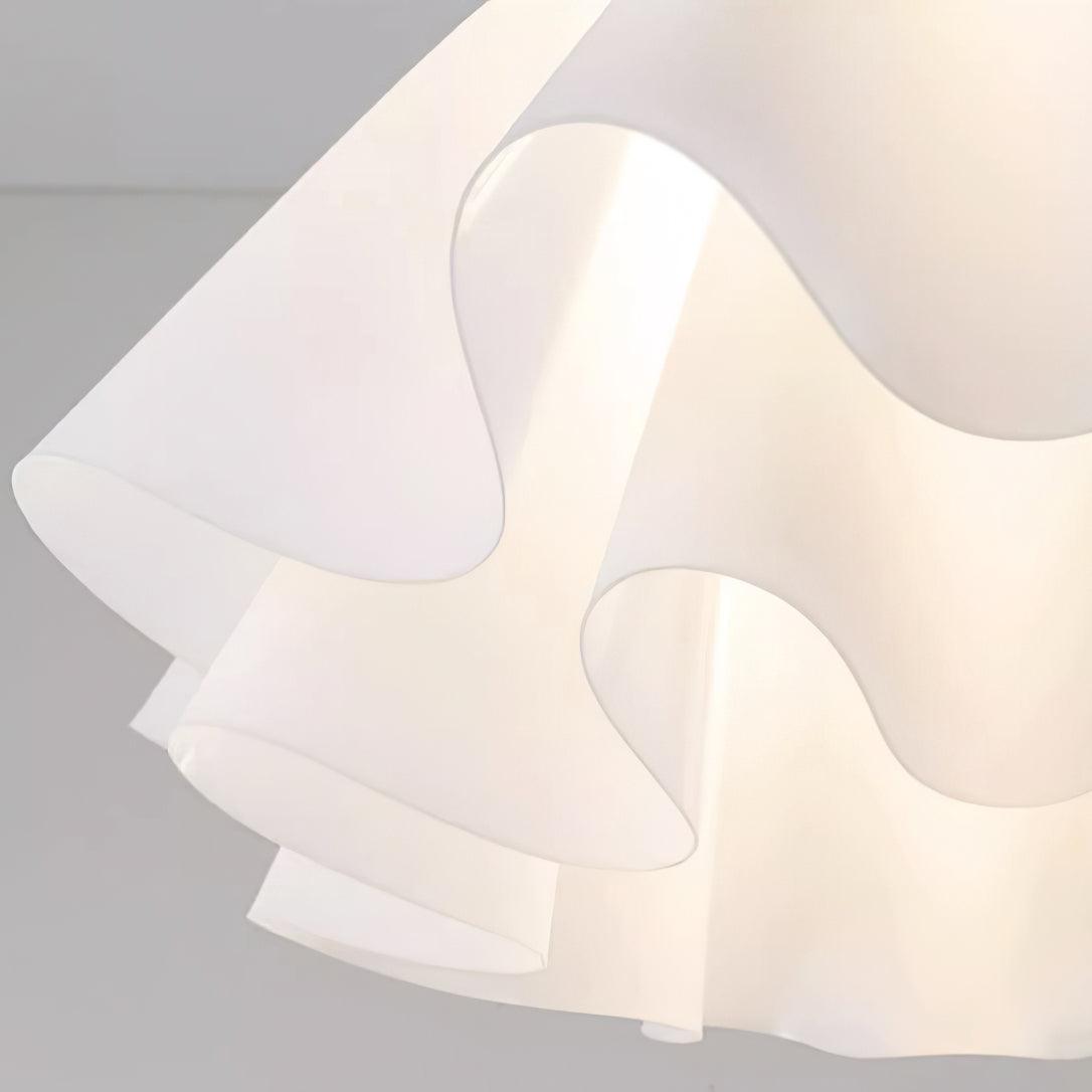Gailon Pleated Pendant Lamp, Brass And White Finish, 30 Cm And 40 Cm Sizes
