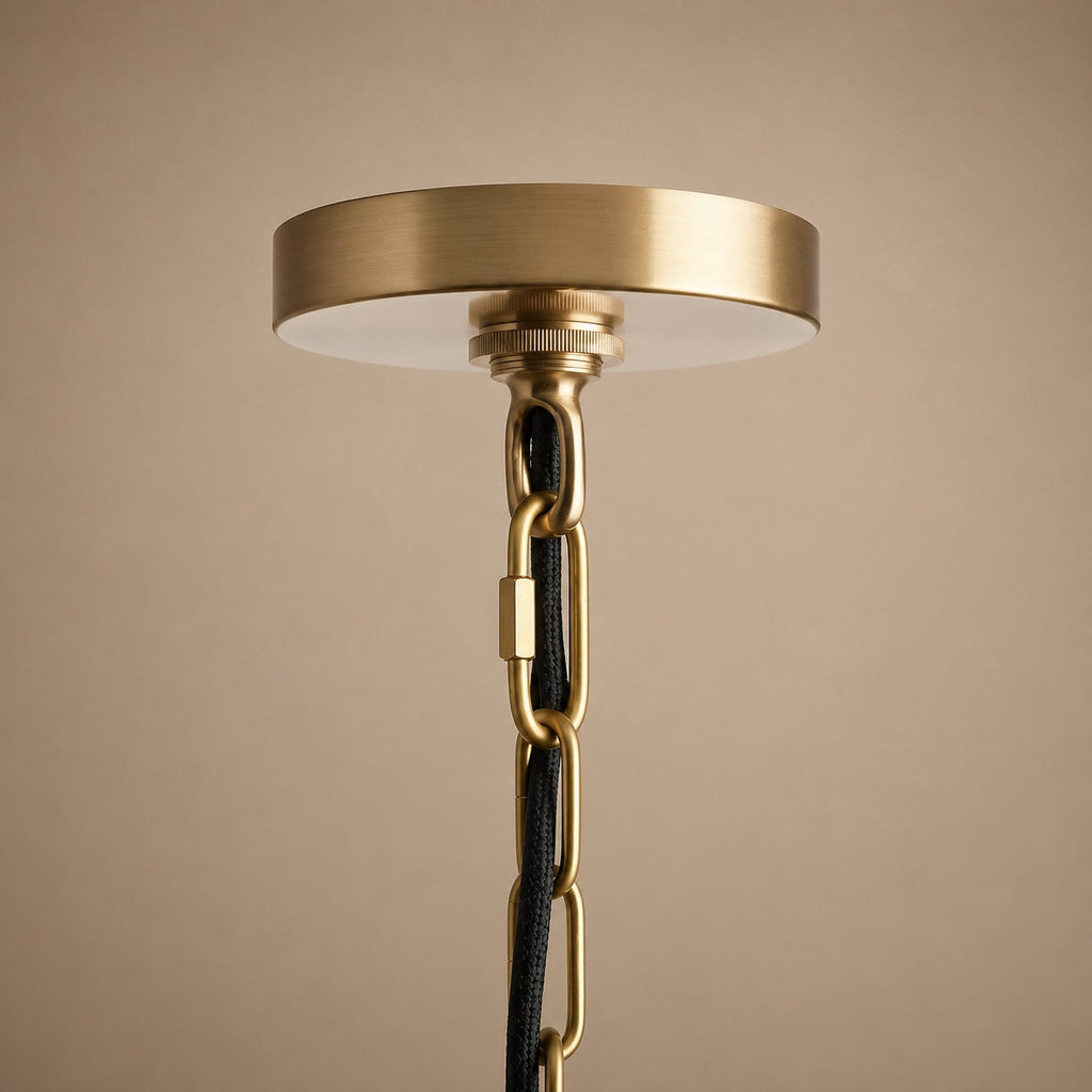 Large Modern Bronze Dome Pendant Light Adjustable Metal Hanging Fixture for Kitchen Island Dining Room | ribuella