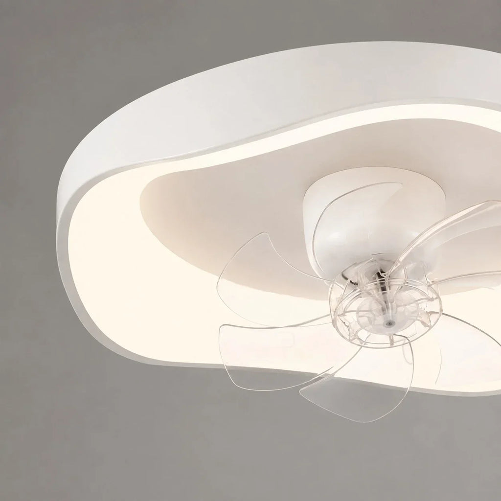 Full Spectrum Eye-Care Ceiling Fan Light — Compact Low Profile Design