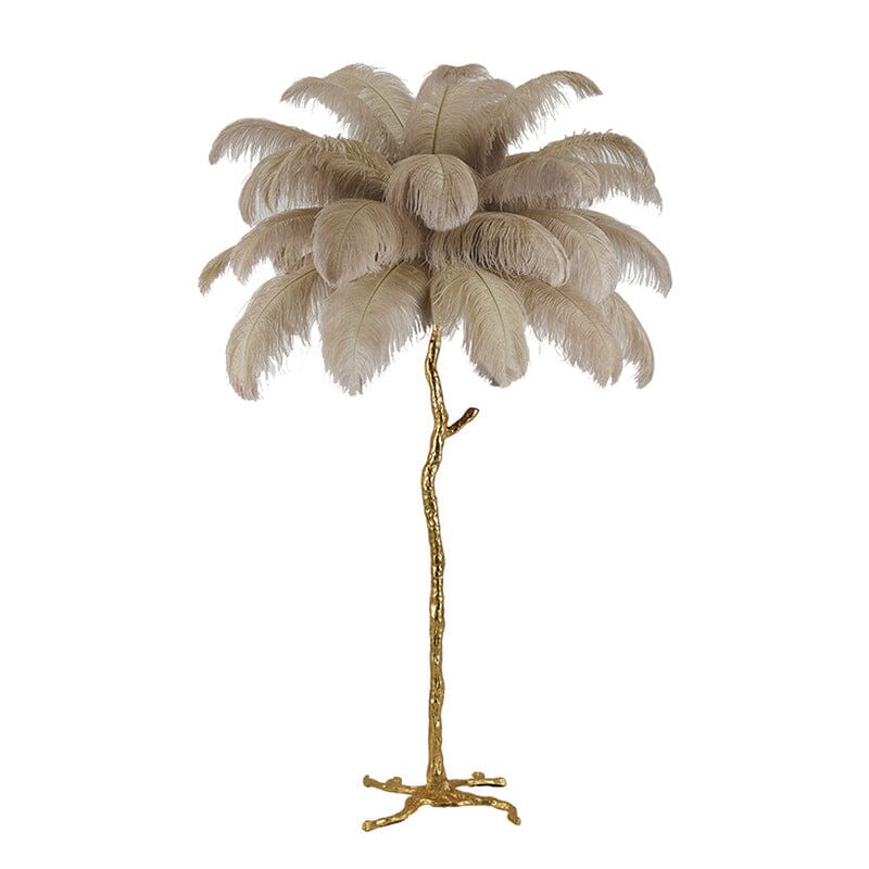 Lampadaire AuraFeather de luxe — design contemporain texturé