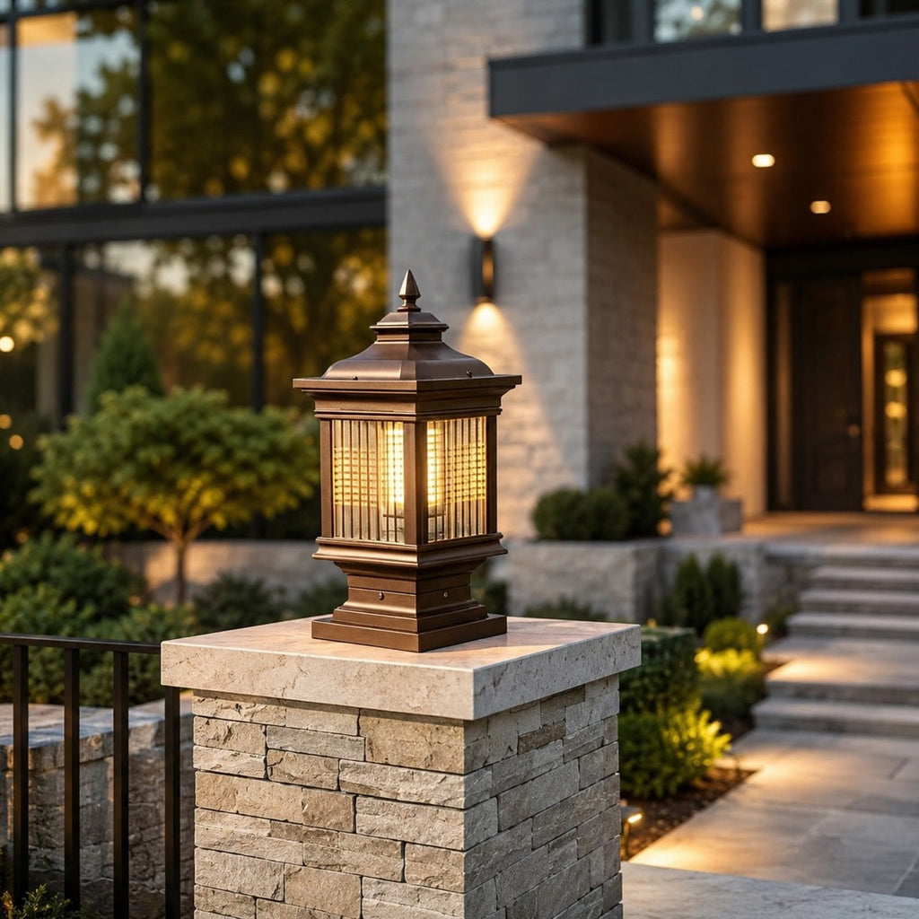 Modern Solar Garden Light Wall Mounted Die-Cast Aluminum Adjustable Dimmable LED Waterproof | ribuella