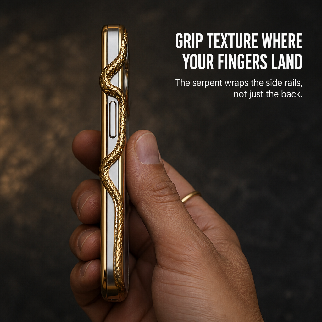 Serpentine Luxe | Bär din iPhone som ett skulpterat smyckesmästerverk | ribuella