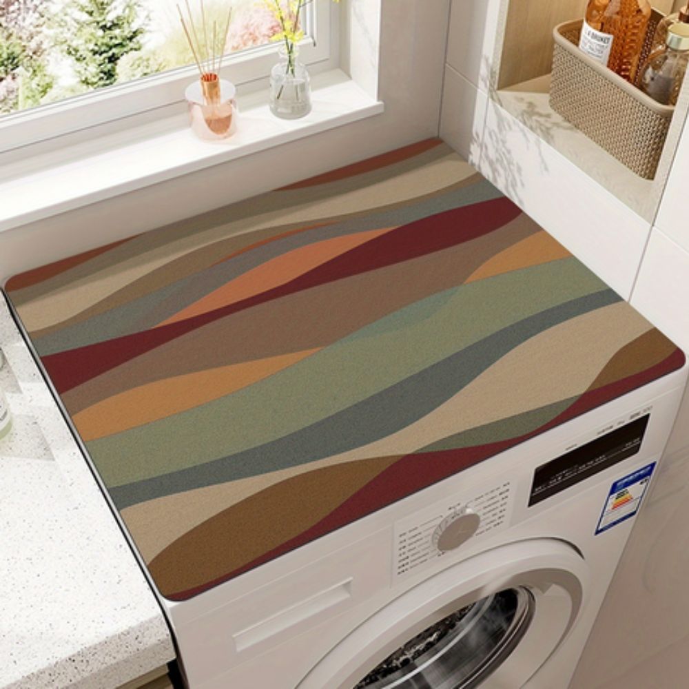 Alfombrilla para electrodomésticos con diseño de mandala - superficie protectora antipolvo y resistente a derrames