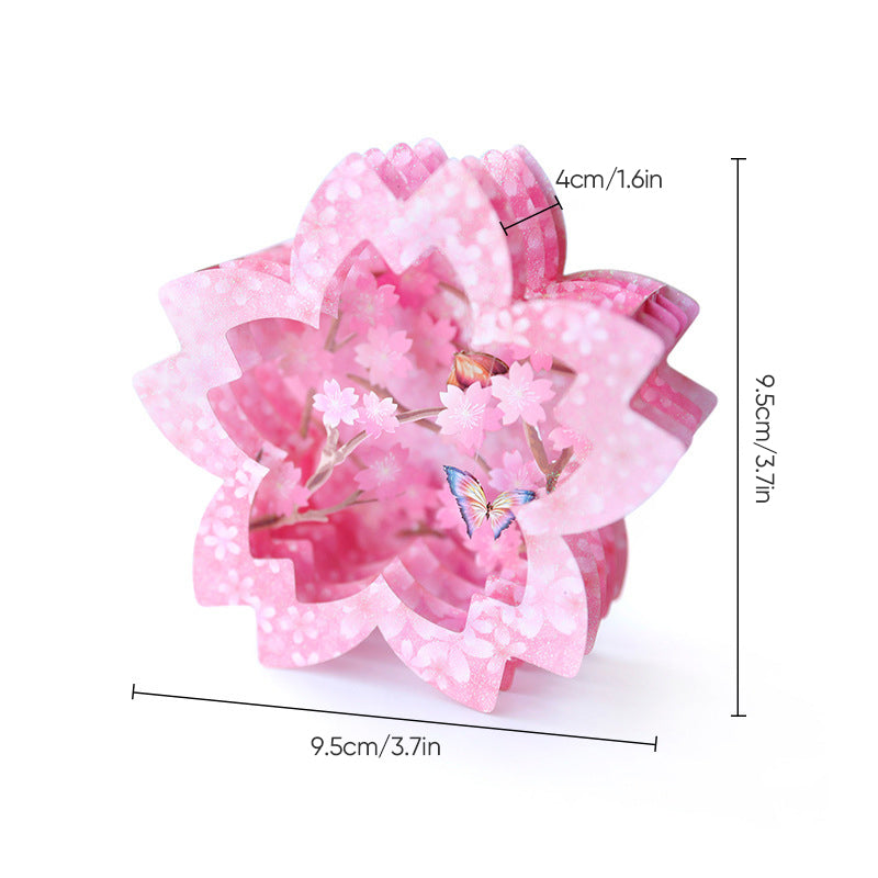 3D-pop-up-kort till mors dag med blommotiv, minnessak och detaljerad blommande design
