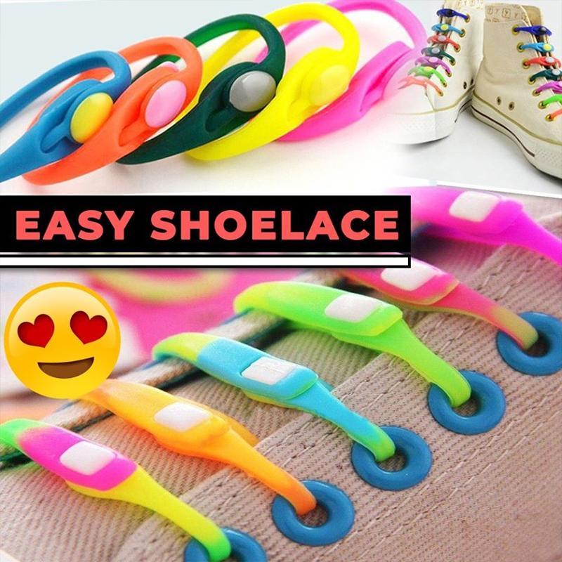 Set de 12 cordones elásticos de silicona sin necesidad de atarlos | ribuella