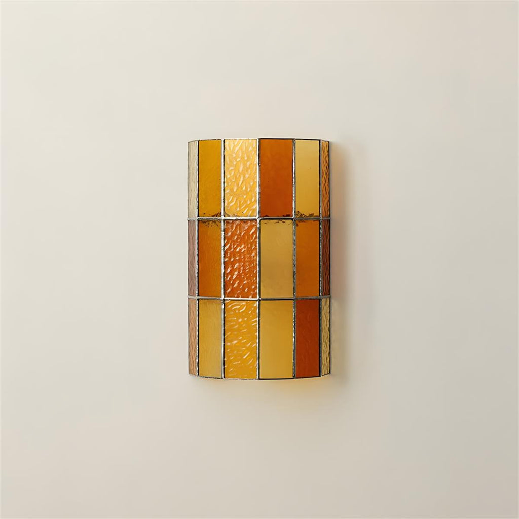 Fun Guy 731 Wall Lamp, Geometric Grid Panel, Minimalist Slim Profile, Soft Diffused Glow