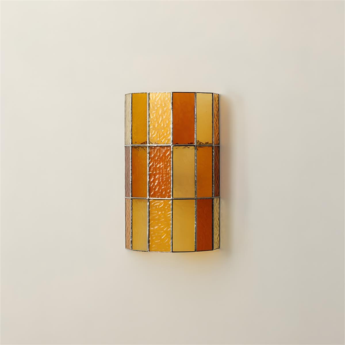 Fun Guy 731 Wall Lamp, Geometric Grid Panel, Minimalist Slim Profile, Soft Diffused Glow