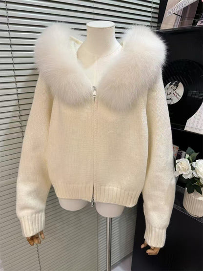 Gilet Capuche Fourrure Premium