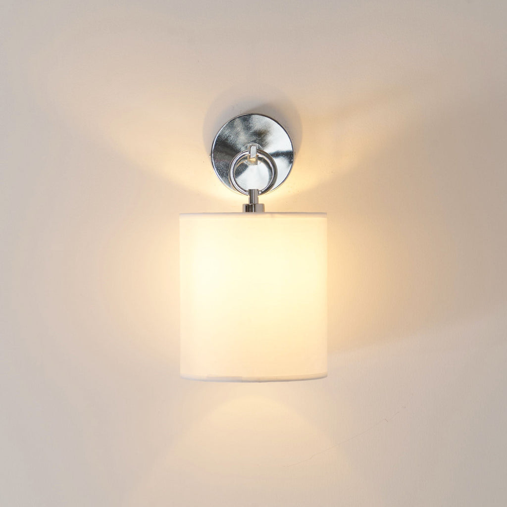 Full Circle Wall Sconce, Sculptural Ring Shade, Soft Ambient Lighting