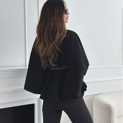 Poncho Col Montant Ceinturé
