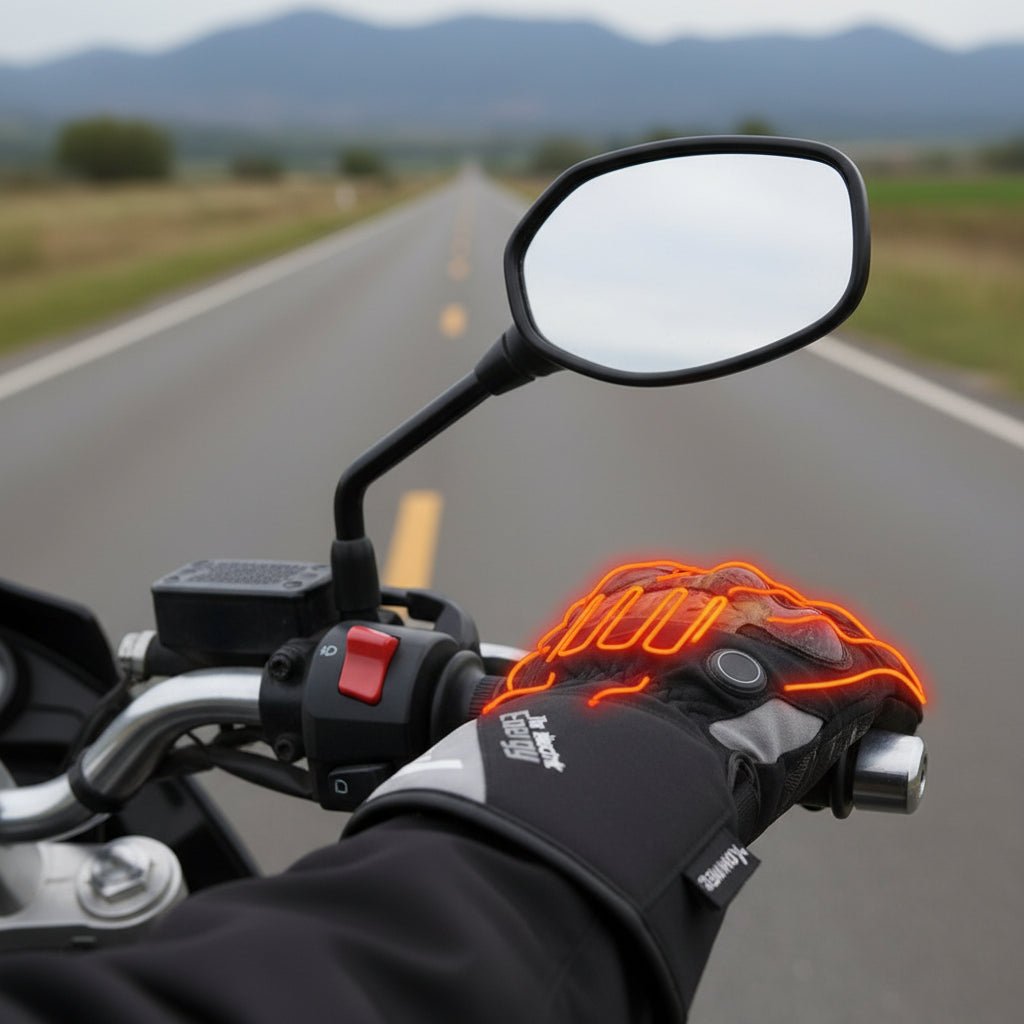 Frostguard Rechargeable Heated Winter Gloves 60C Palm Fingertip Heat