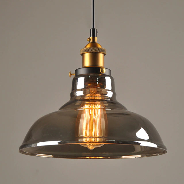 Astra-pendel i vintage art deco-stil med glas og justerbar ledning