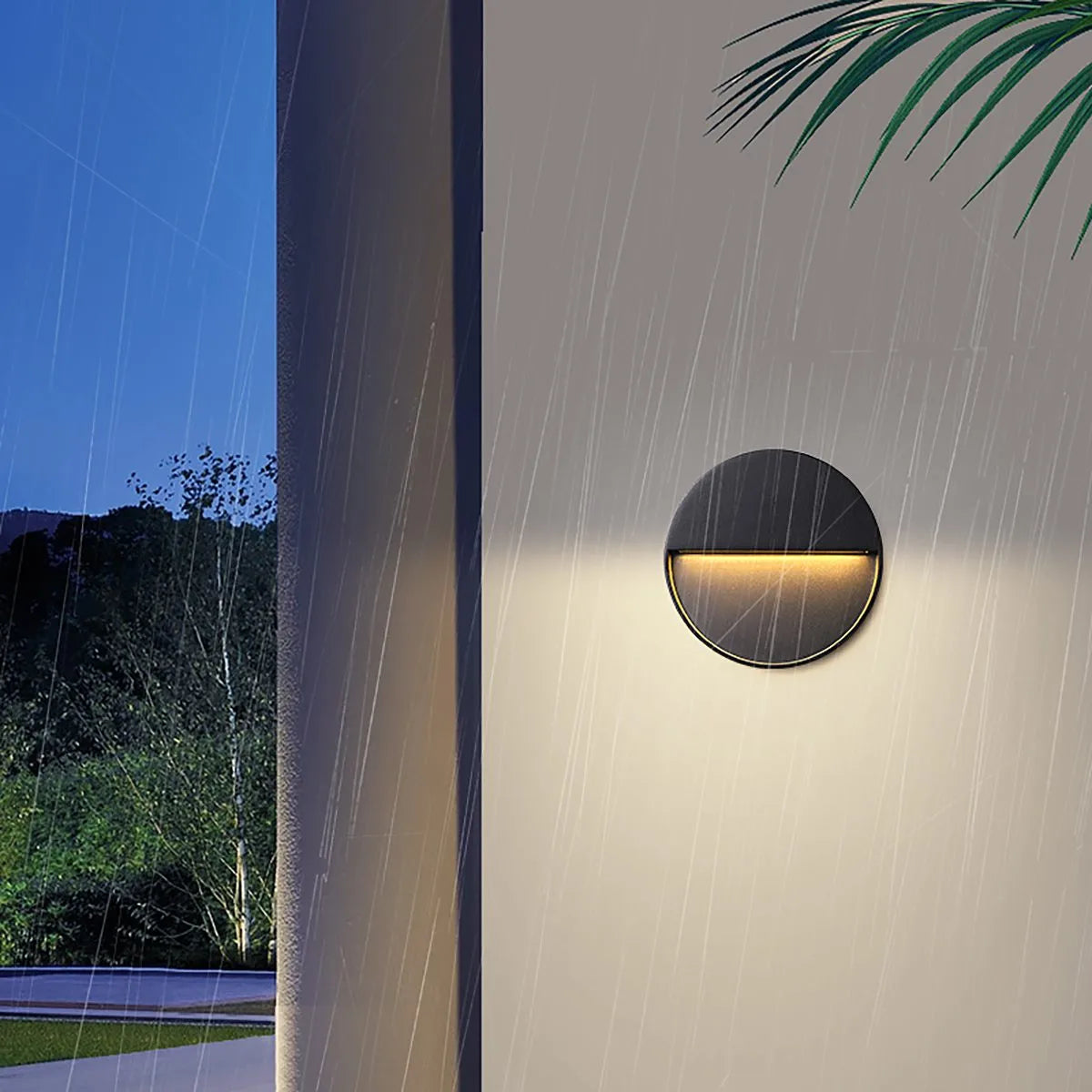 Outdoor Waterproof Wall Light, Round Or Square Frame