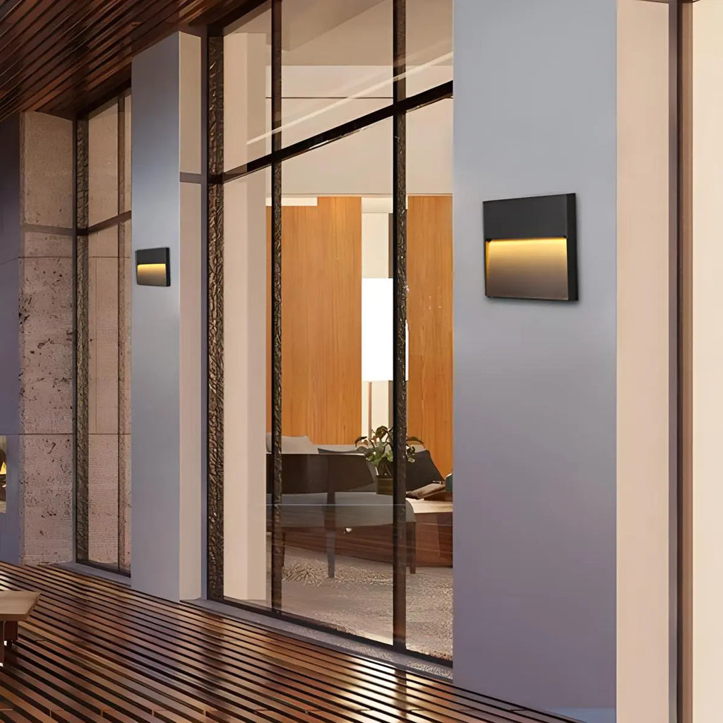 Outdoor Waterproof Wall Light, Round Or Square Frame