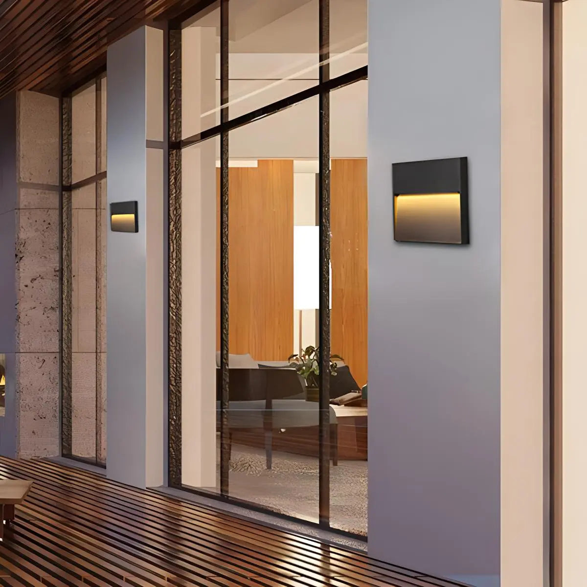 Outdoor Waterproof Wall Light, Round Or Square Frame