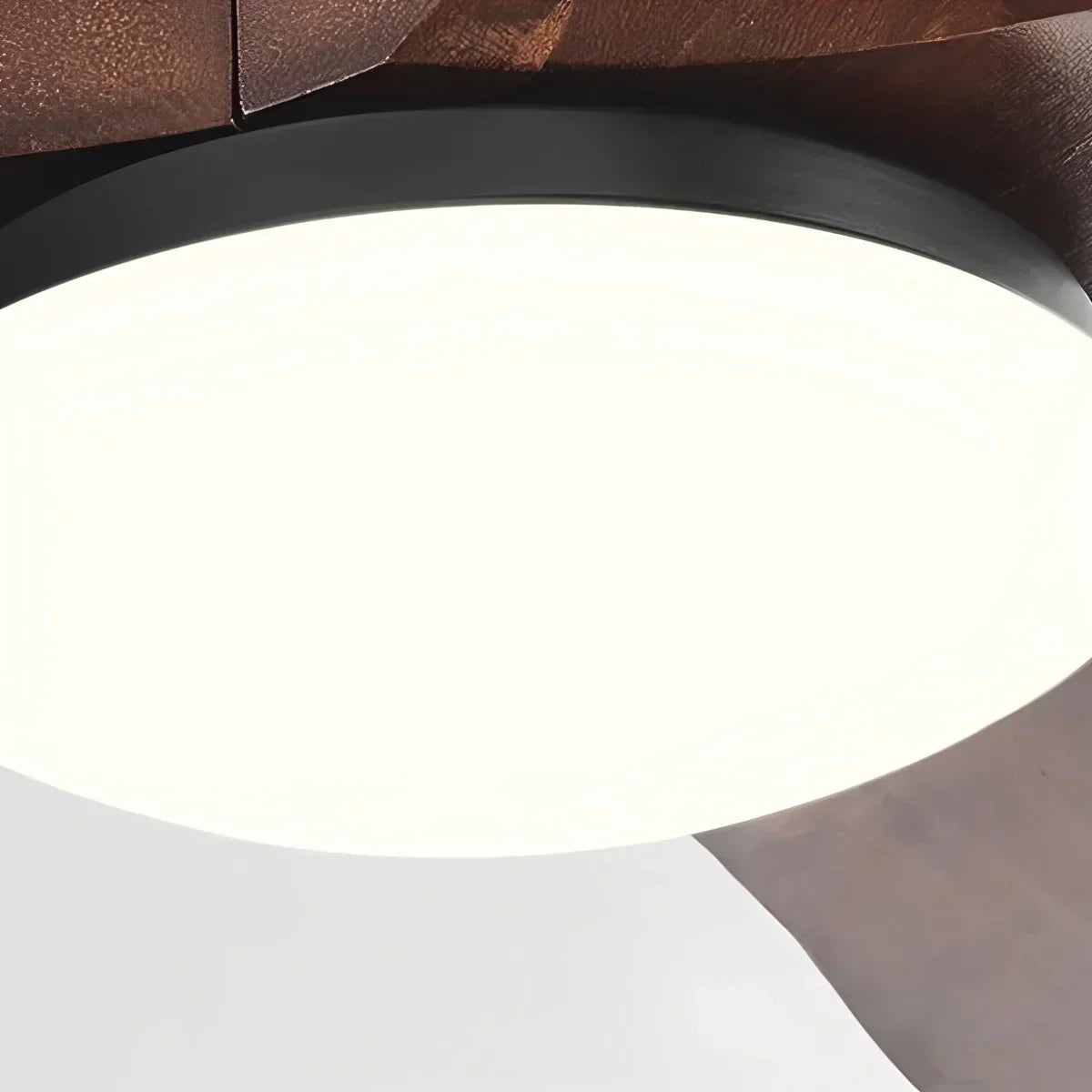 Nordic Ceiling Fan With Light And Three Solid Wood Blades
