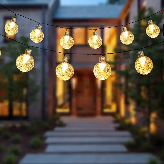 Solar LED String Lights, Automatic Dusk To Dawn Lighting