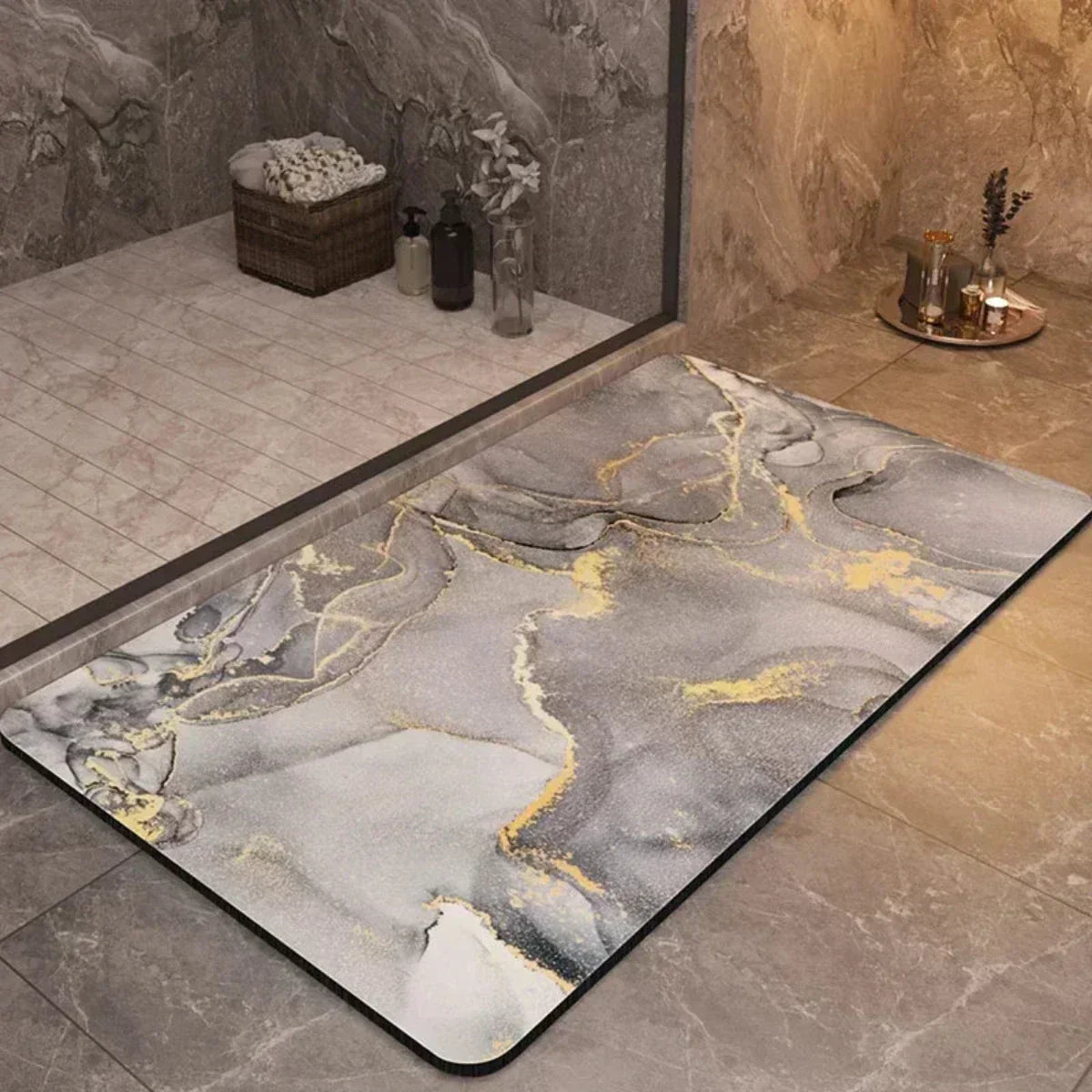UltraDry Non-Slip Bathroom Mat – Fast Absorbent Floor Comfort | ribuella