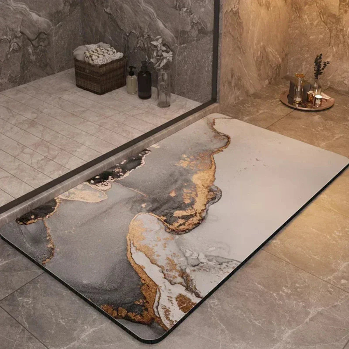 UltraDry Non-Slip Bathroom Mat – Fast Absorbent Floor Comfort | ribuella
