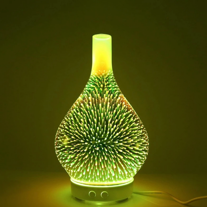 SerenityGlow 3D Crystal Essential Oil Diffuser with LED Ambiance | ribuella