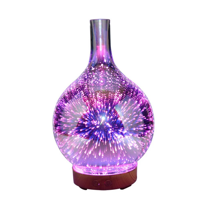 SerenityGlow 3D Crystal Essential Oil Diffuser with LED Ambiance | ribuella