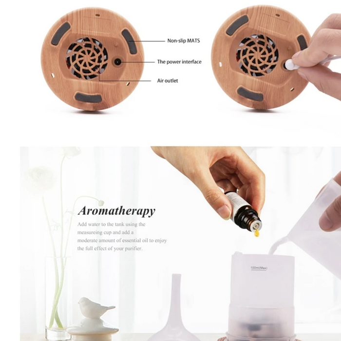 موزّع زيوت عطرية كريستالي ثلاثي الأبعاد SerenityGlow مع إضاءة LED محيطية | ribuella