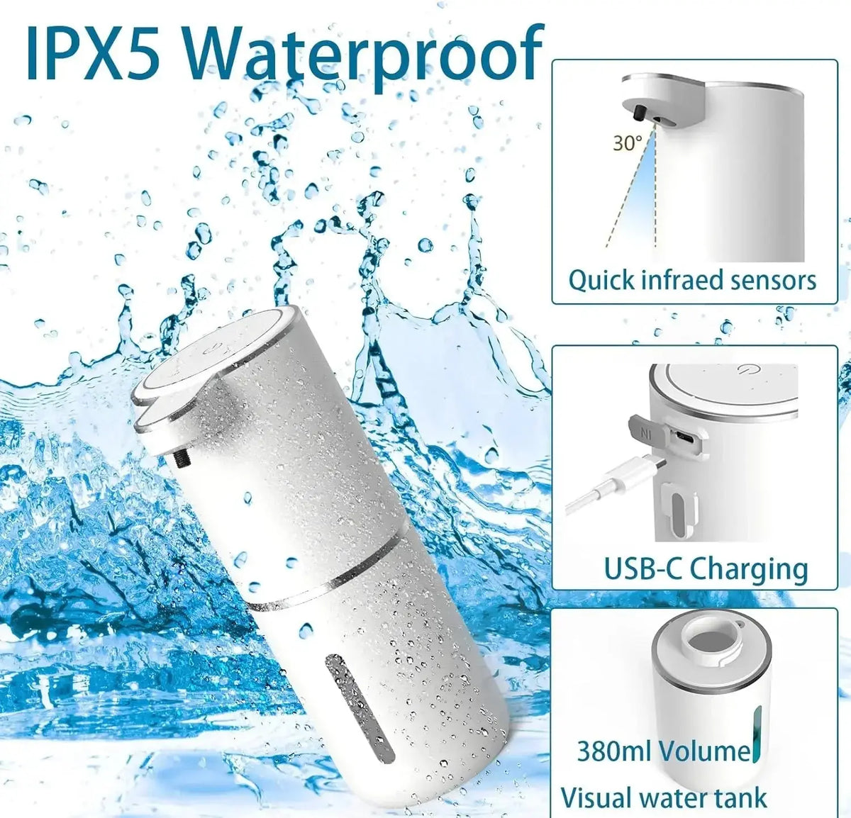 Sensor-Activated Soap Dispenser – Automatic Touchless Design | ribuella