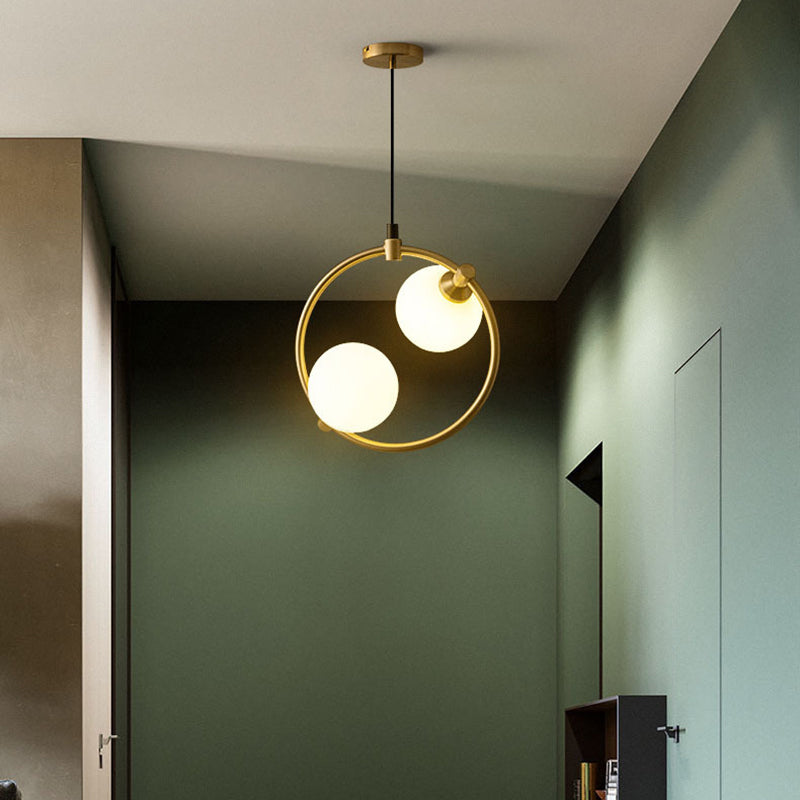 Plafonieră cu glob curbat, stil scandinav modern minimalist