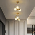 Plafonieră cu glob curbat, stil scandinav modern minimalist