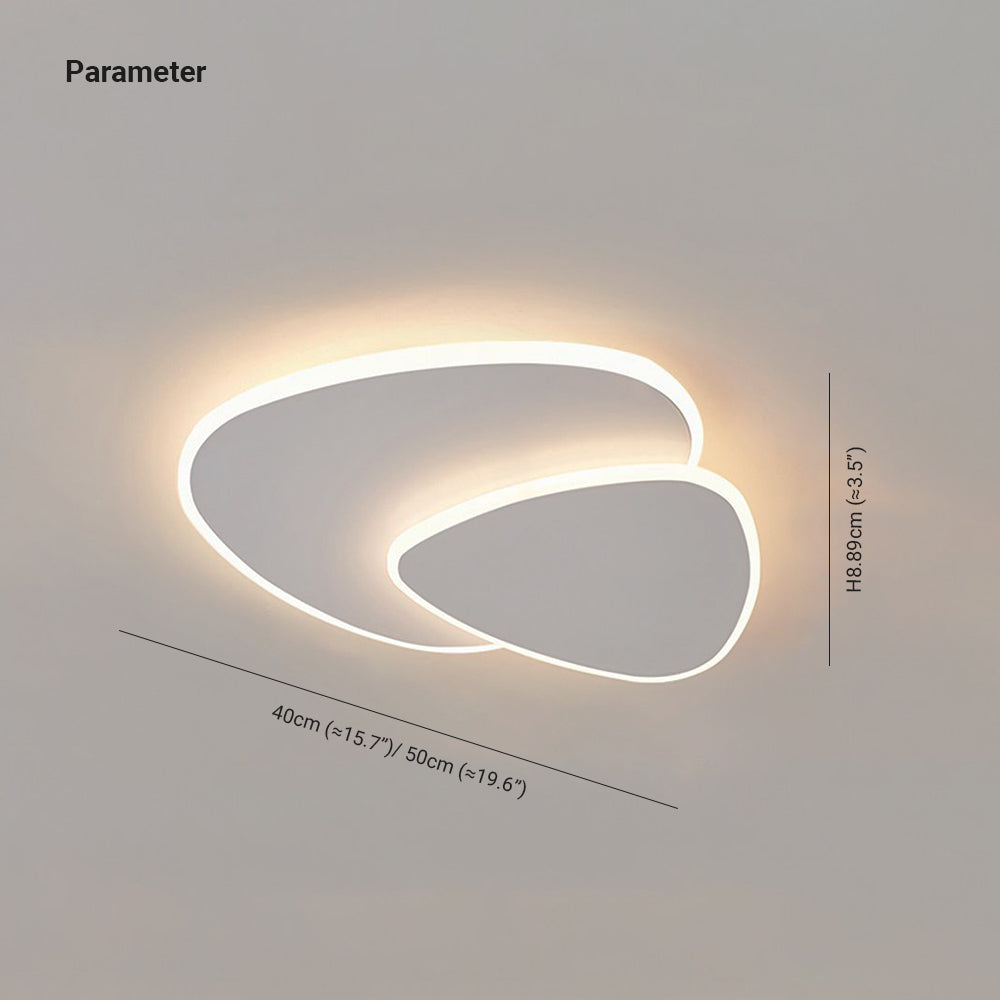 Zeno geometrisk oval plafondlampa
