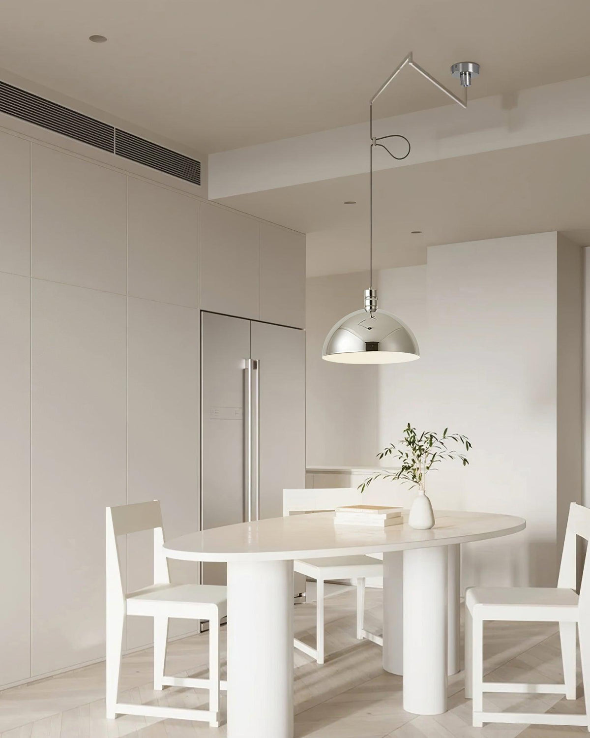 Lampada a sospensione regolabile Emino, paralume da 35 Cm, altezza 120 Cm