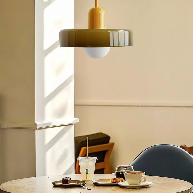 Moderne gekleurde plafondhanglamp, artistieke hanglamp