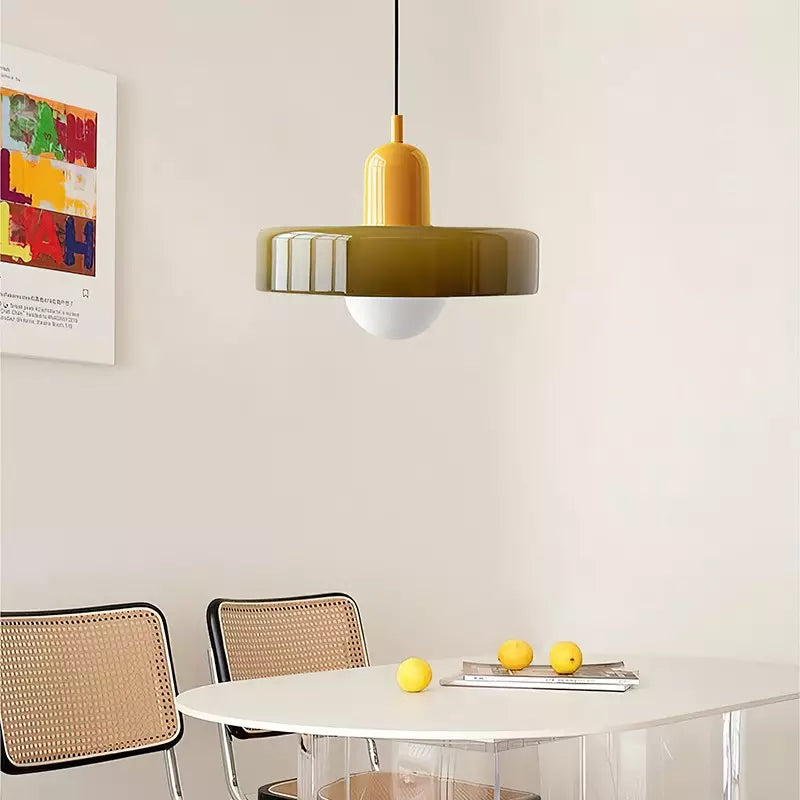 Moderne gekleurde plafondhanglamp, artistieke hanglamp