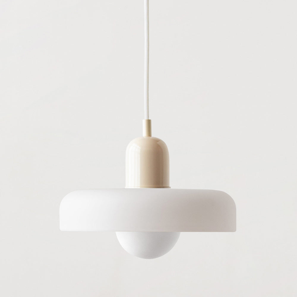 Astraea-Glaspendelleuchte – moderne Bauhaus-Leuchte mit warmem Licht