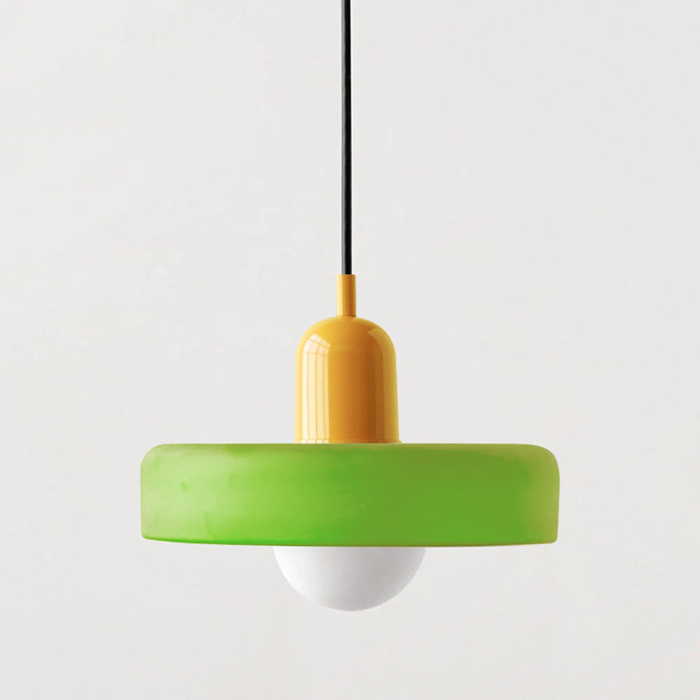 Astraea-Glaspendelleuchte – moderne Bauhaus-Leuchte mit warmem Licht