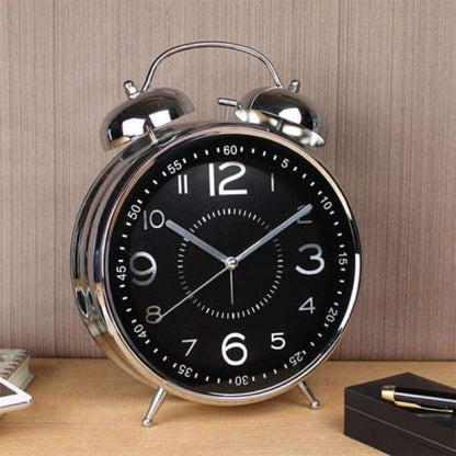 Timeless Oversized Twin Bell Alarm Clock with Vintage Flair | ribuella