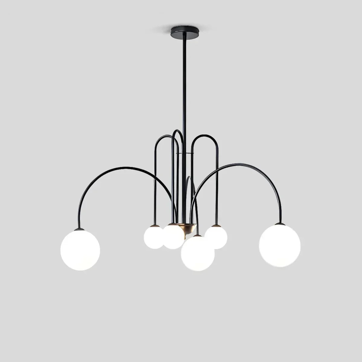 Avi Contemporary Double Layer Glass Chandelier Ceiling Light