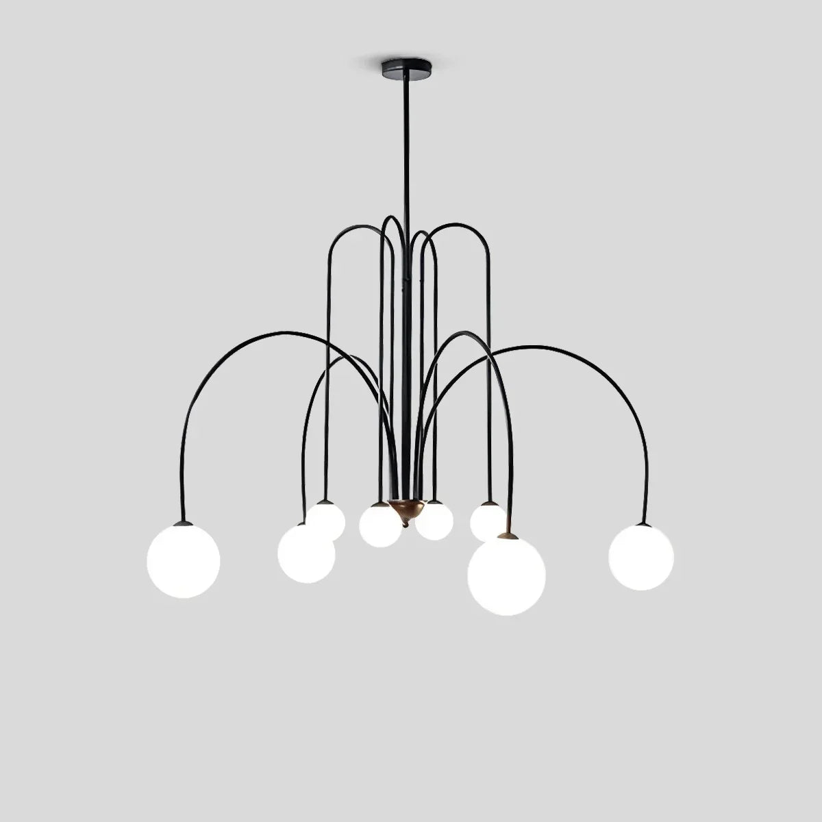 Avi Contemporary Double Layer Glass Chandelier Ceiling Light