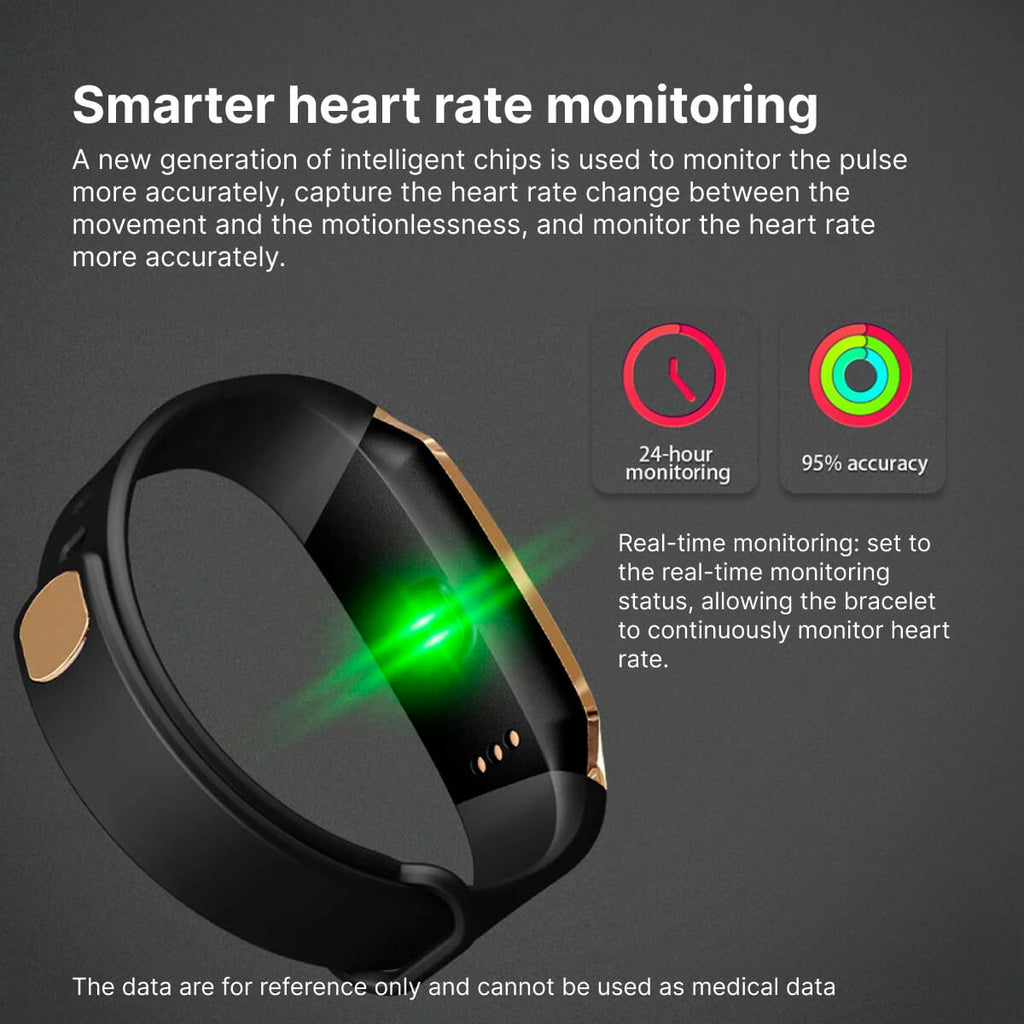 Smartwatch til fitness — overvågning af puls, blodtryk og søvnaktivitet