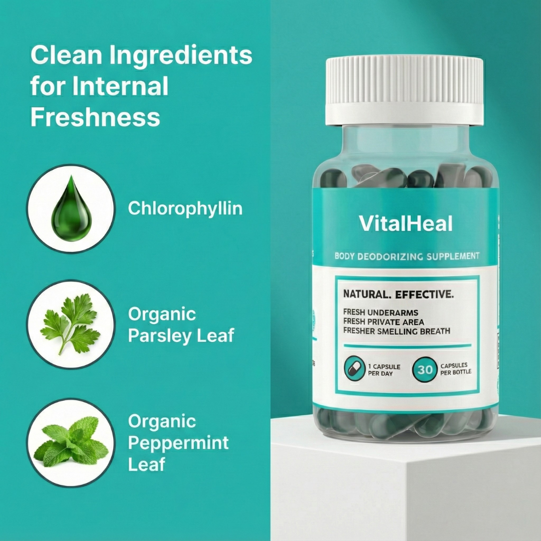 Chlorophyll-Deodorant-Nahrungsergänzung für ganztägige Körperfrische