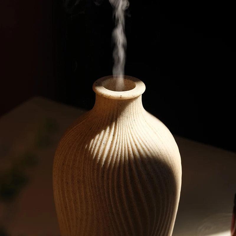 SereniMist Ultra Aroma Diffuser and Humidifier in Elegant Vase Shape | ribuella