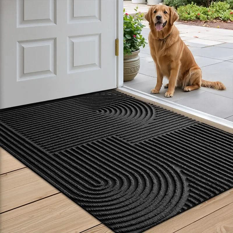 AquaLine Tappetino assorbente lavabile — moderno motivo a linee sinuose
