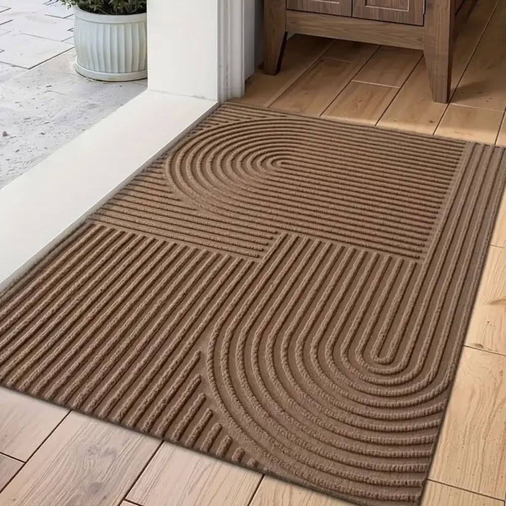 AquaLine Tappetino assorbente lavabile — moderno motivo a linee sinuose