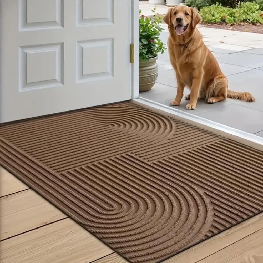 AquaLine Tappetino assorbente lavabile — moderno motivo a linee sinuose