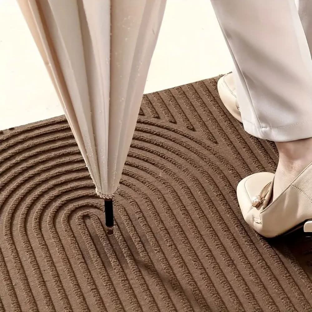 AquaLine Tappetino assorbente lavabile — moderno motivo a linee sinuose