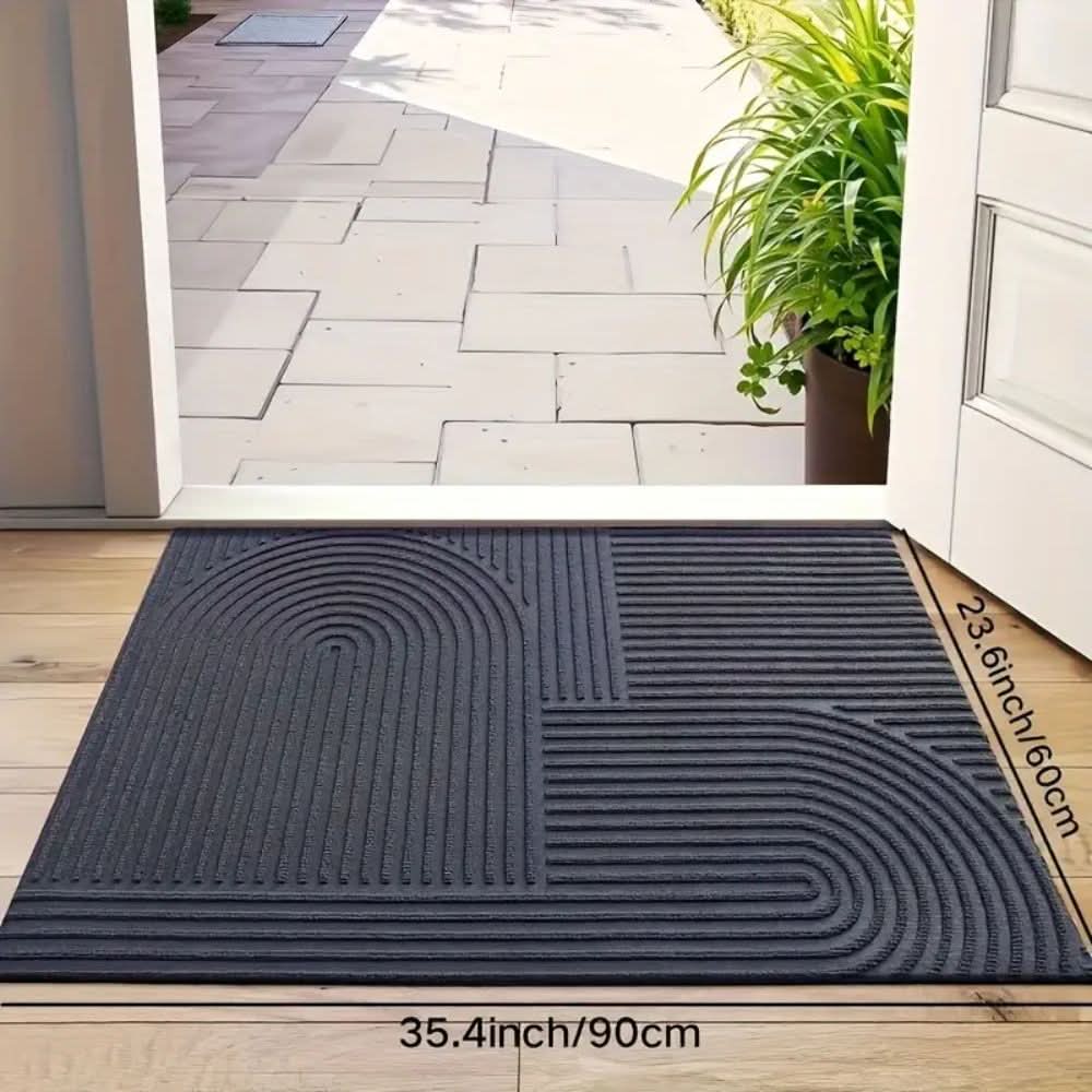AquaLine Tappetino assorbente lavabile — moderno motivo a linee sinuose